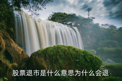股票退市是什么意思为什么会退
