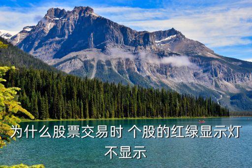 为什么股票交易时 个股的红绿显示灯不显示