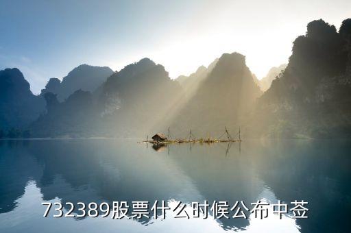 兖州煤业股票什么时间公布，732389股票什么时候公布中莶