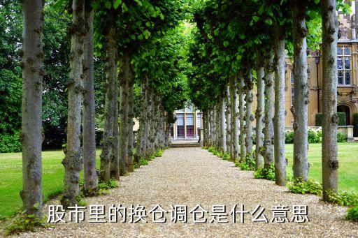 股市里的换仓调仓是什么意思