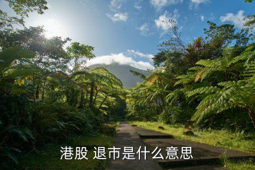 港股 退市是什么意思