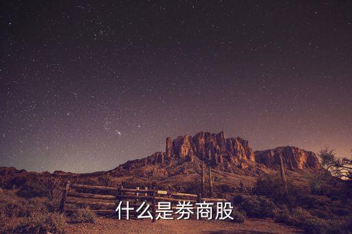 什么是劵商股