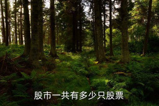 股市一共有多少只股票