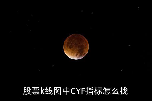 股票k线图中CYF指标怎么找