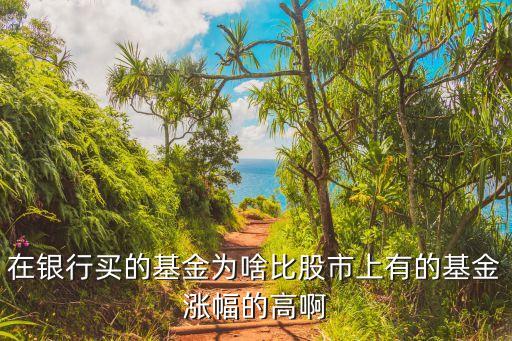 在银行买的基金为啥比股市上有的基金涨幅的高啊
