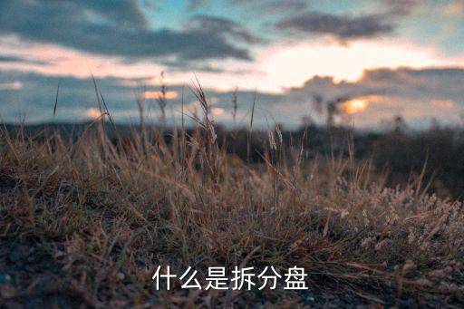 什么是拆分盘