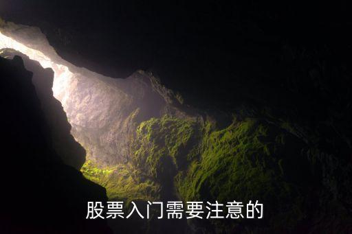 股票入门需要注意的