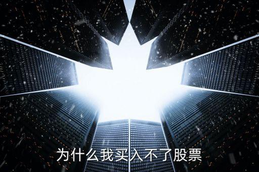股票为什么有时候买不到，为什么我买入不了股票