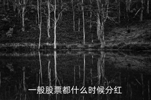 一般股票都什么时候分红