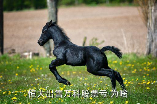恒大出售万科股票亏 为啥