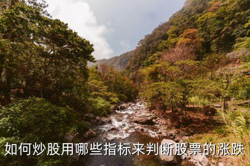 如何炒股用哪些指标来判断股票的涨跌