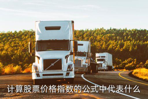 丄在股票中是什么意思，计算股票价格指数的公式中代表什么
