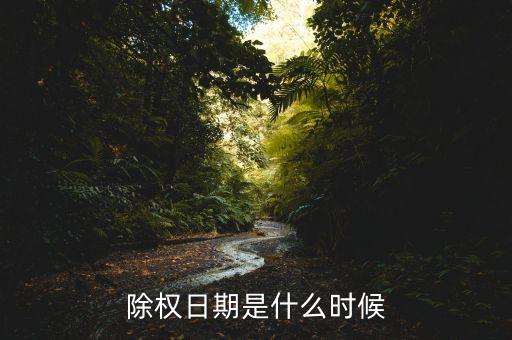 除权日期是什么时候