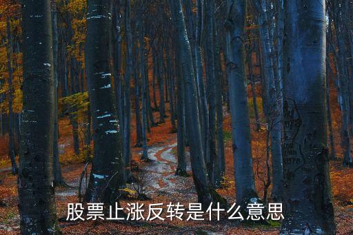 股票止涨反转是什么意思