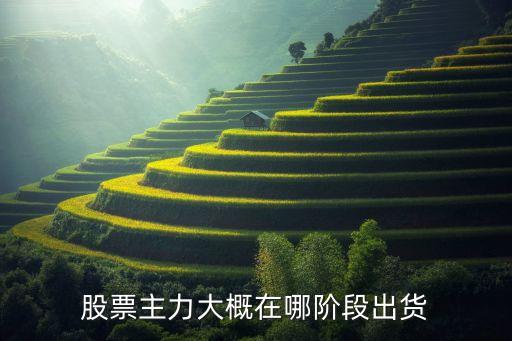 股票庄家出货什么时候出货，股票主力大概在哪阶段出货