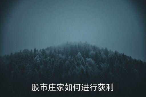 股市庄家如何进行获利