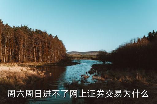 周六周日进不了网上证券交易为什么