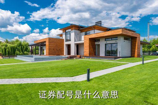股票抽签尾号是什么意思，证券配号是什么意思