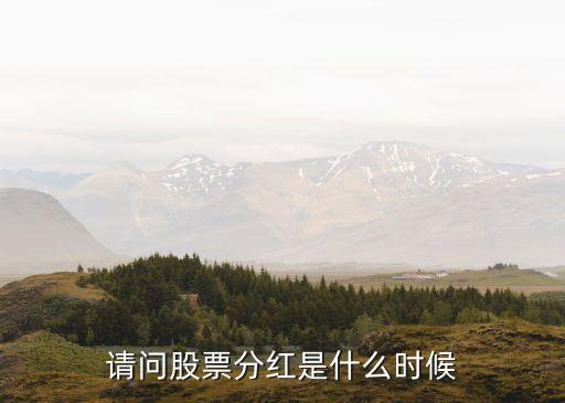 请问股票分红是什么时候