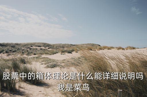 股票中的箱体理论是什么能详细说明吗我是菜鸟
