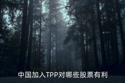 中国加入TPP对哪些股票有利