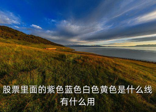 股票里面的紫色蓝色白色黄色是什么线有什么用