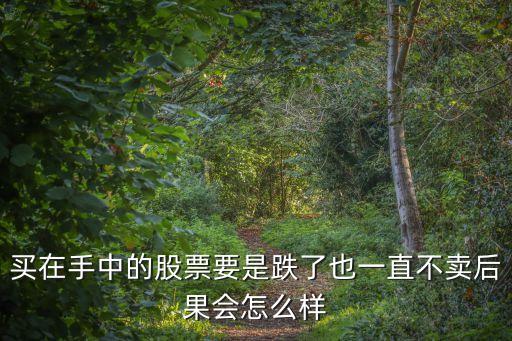 跌停后股票不卖有什么后果，股票停牌了散户没有卖有什么影响
