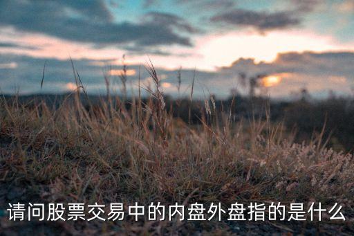 请问股票交易中的内盘外盘指的是什么