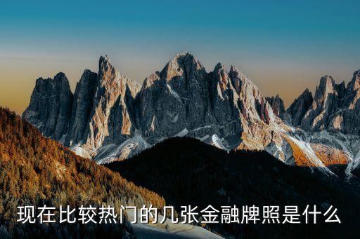 股票里的金融牌照什么意思，全金融牌照有什么作用