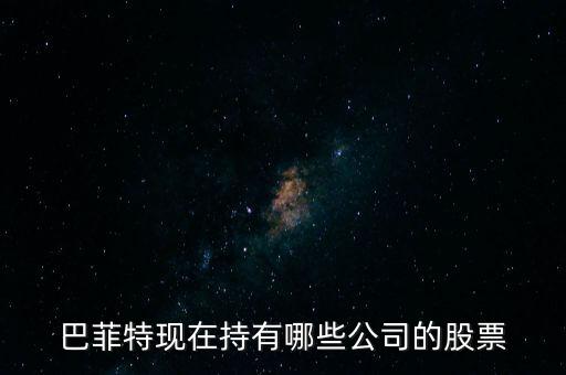 巴菲特现在持有哪些公司的股票
