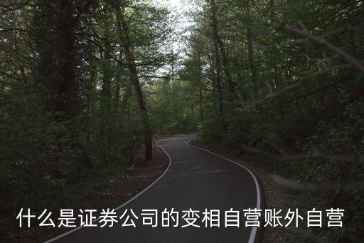 股票券商自营是什么意思，券商自营什么意思