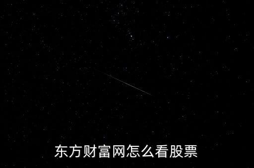 东方财富网怎么看股票