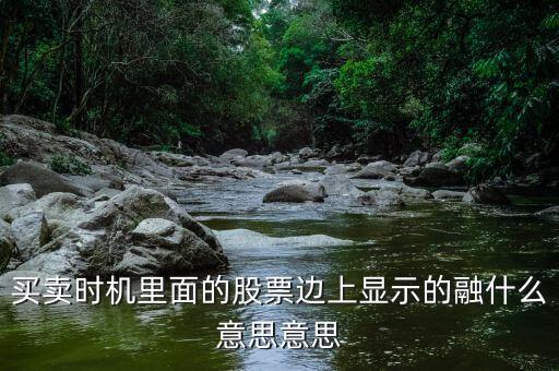股票标着融是什么意思，股票旁有个融是什么意思