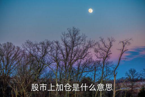 为什么股票会不断加仓呢，请问股票中为什么加仓起到什么作用呢
