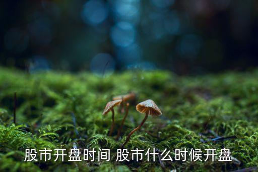 股市开盘时间 股市什么时候开盘