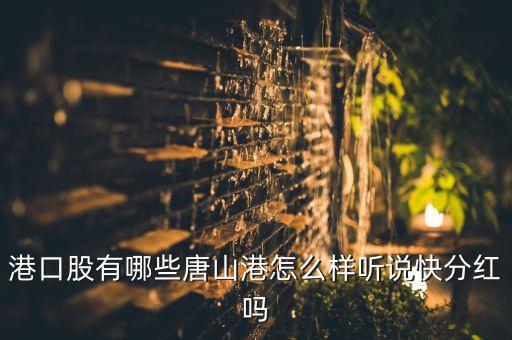 港口股有哪些唐山港怎么样听说快分红吗
