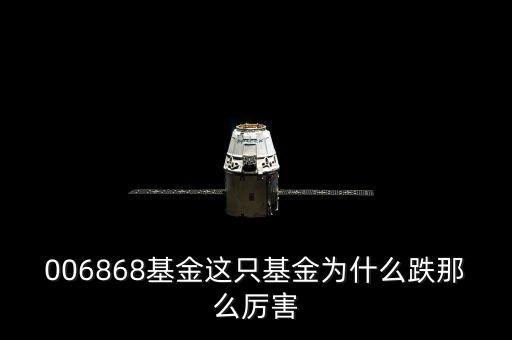 006868基金这只基金为什么跌那么厉害