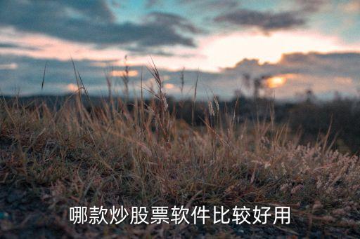 哪款炒股票软件比较好用