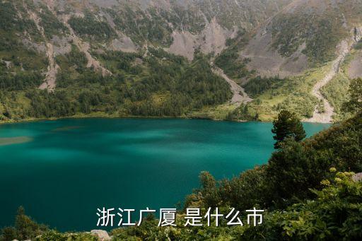 浙江广厦 是什么市