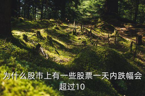 为什么股市上有一些股票一天内跌幅会超过10