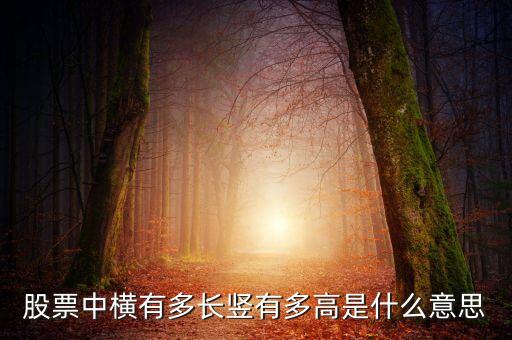 股票中横有多长竖有多高是什么意思