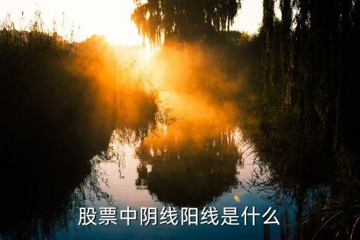 股票中阴线阳线是什么