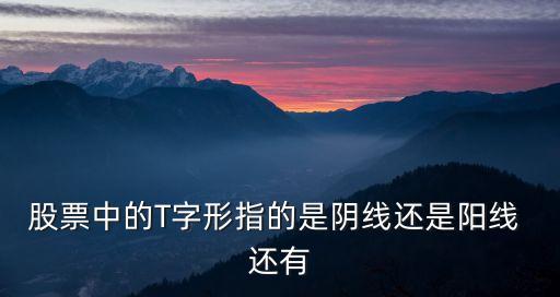 股票里的T字板是什么意思，股票中的T字形指的是阴线还是阳线 还有