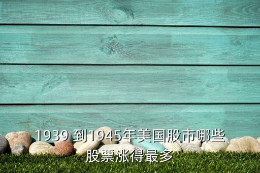美国几十年什么股票涨最多，美国历史上的几个牛股哪位比较了解的全面些 比如972000年的几只科