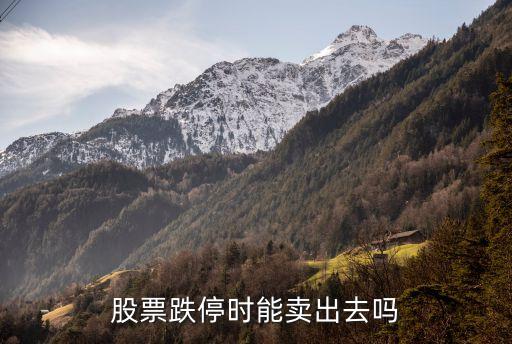 跌停板股票不能卖吗为什么，为什么跌停了能买不能卖