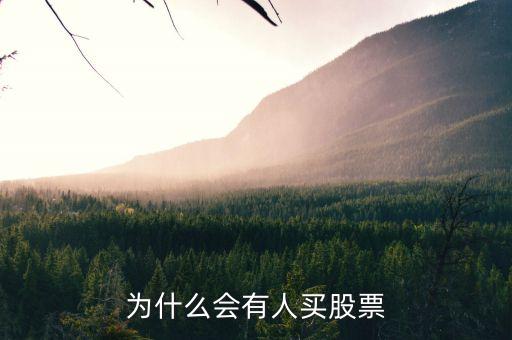 为什么会有人买股票