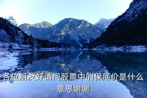 各位朋友好请问股票中的保底价是什么意思谢谢