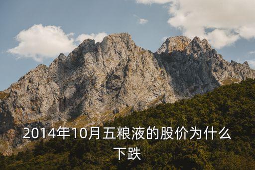 2014年10月五粮液的股价为什么下跌