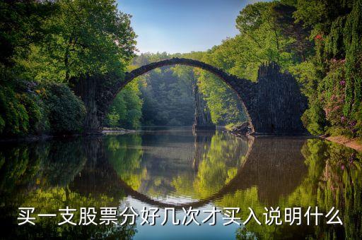 买一支股票分好几次才买入说明什么