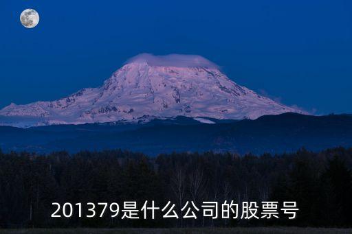 201379是什么公司的股票号